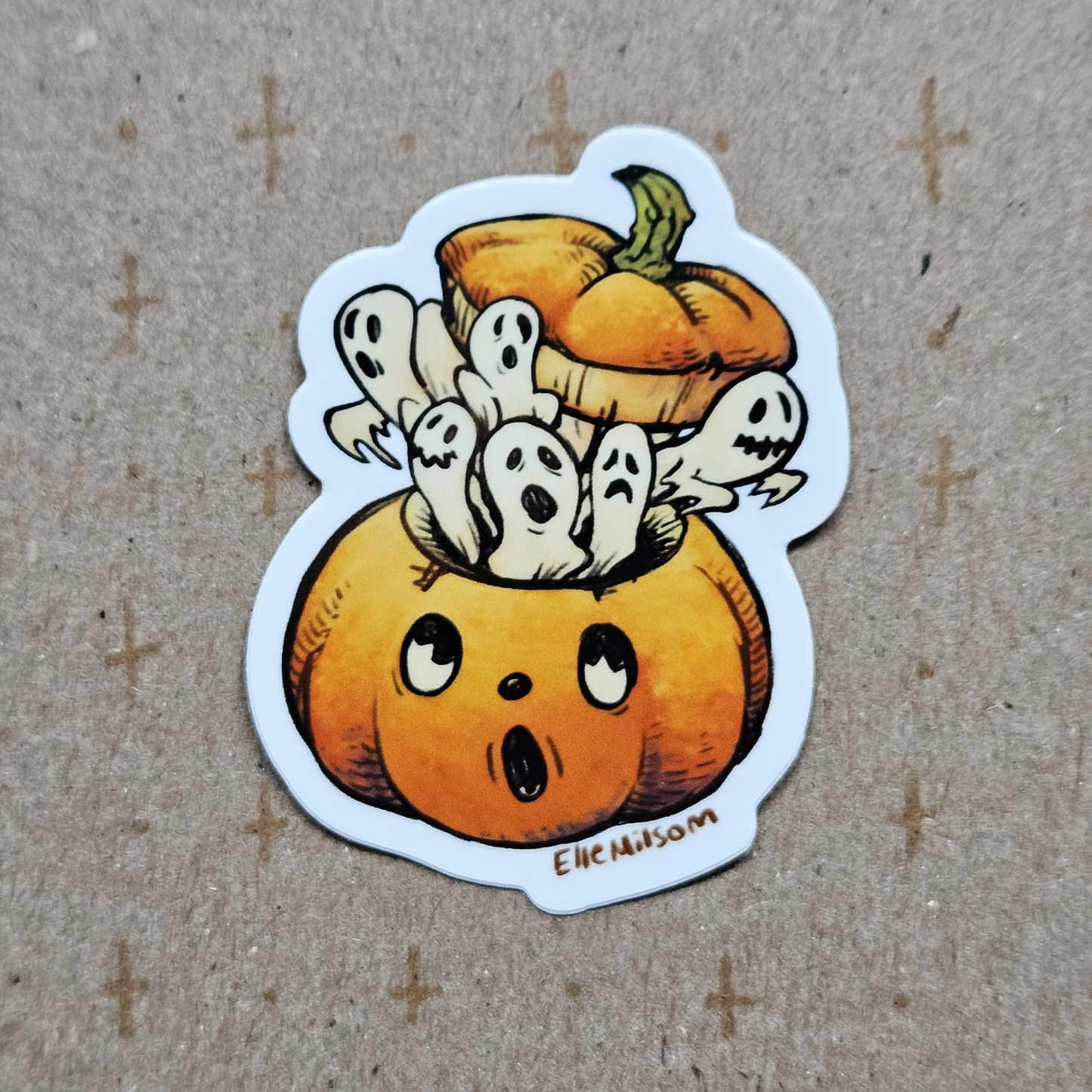 Haunted Jack-o-lantern - Sticker