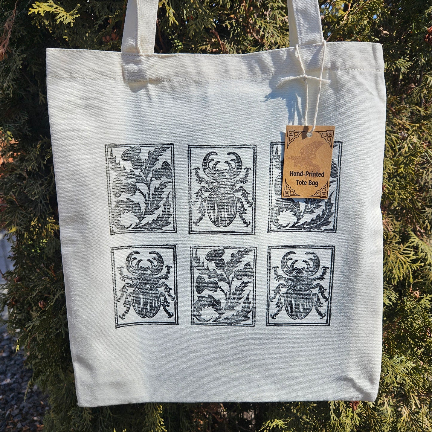 Beetle and Thistle - Tote Bag