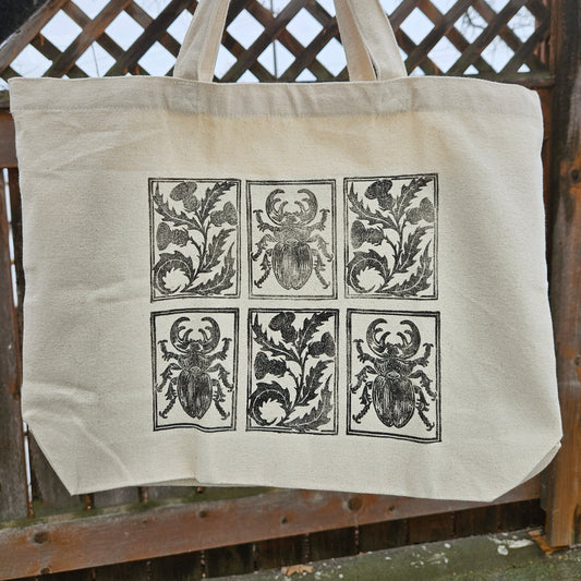 Beetle and Thistle - Tote Bag