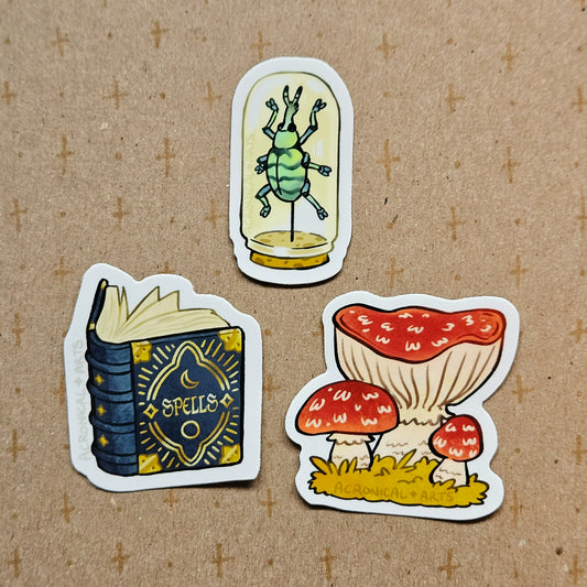 Dark Academia - Sticker Pack (3pcs)