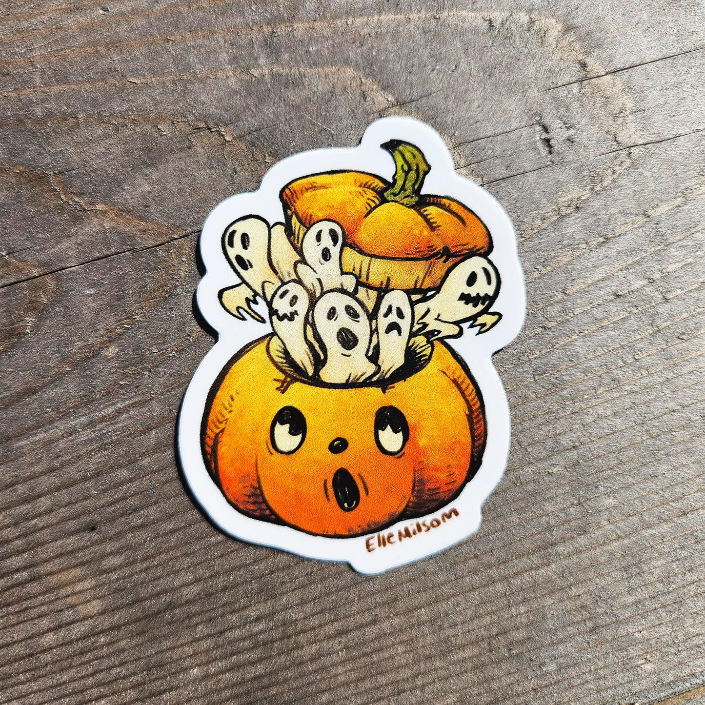 Haunted Jack-o-lantern - Sticker