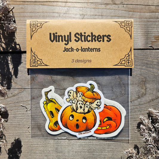 Jack-o-Lanterns - Sticker Pack (3pcs)