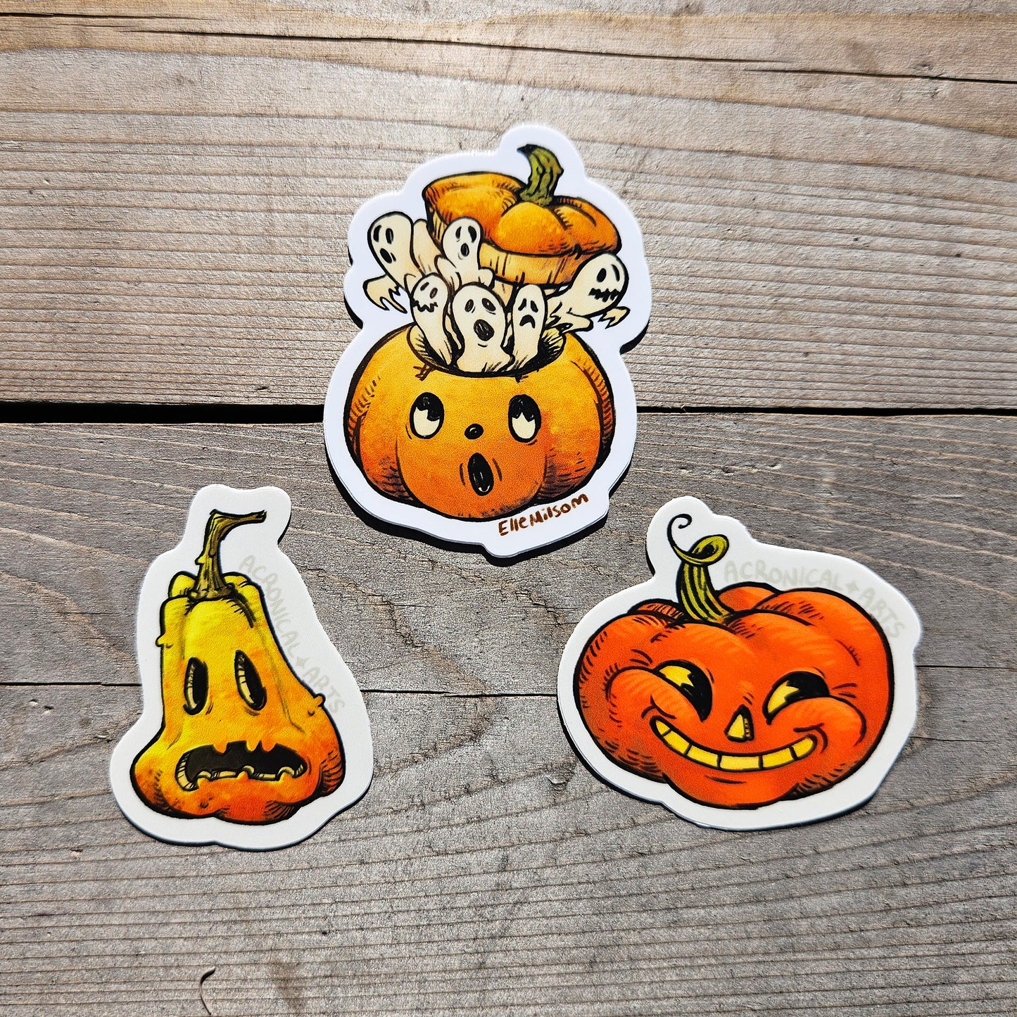 Jack-o-Lanterns - Sticker Pack (3pcs)