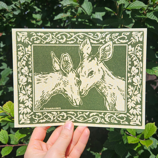 Two Deer - Print